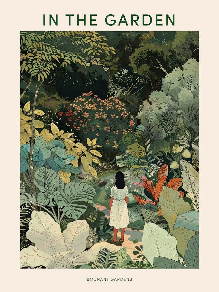 In The Garden Poster Bodnant Gardens 2