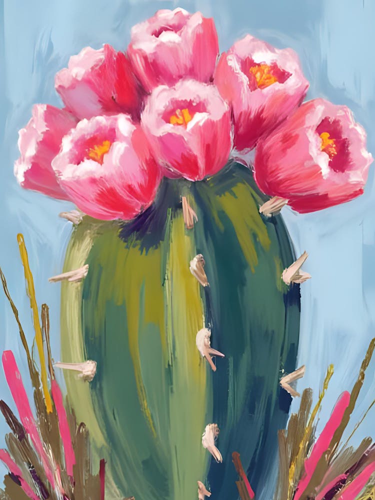 Pink Cactus 1