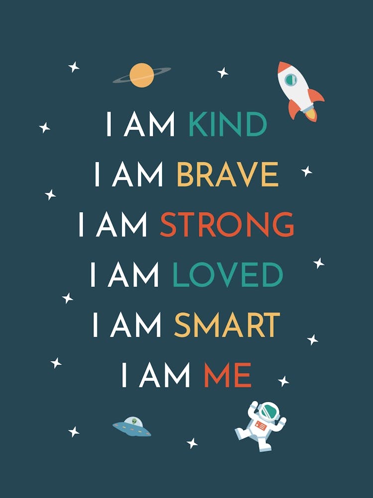 I Am Me Affirmation - Kids Space