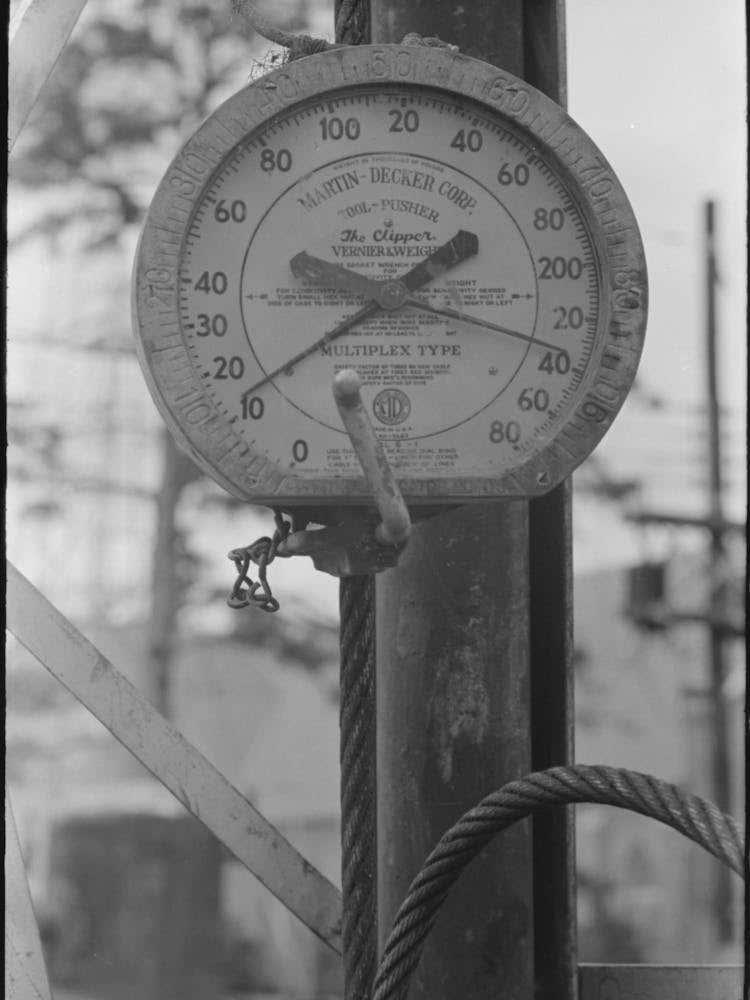 Indicator Of Drilling Operations, Oil Well, Kilgore, Texas By Russell Lee