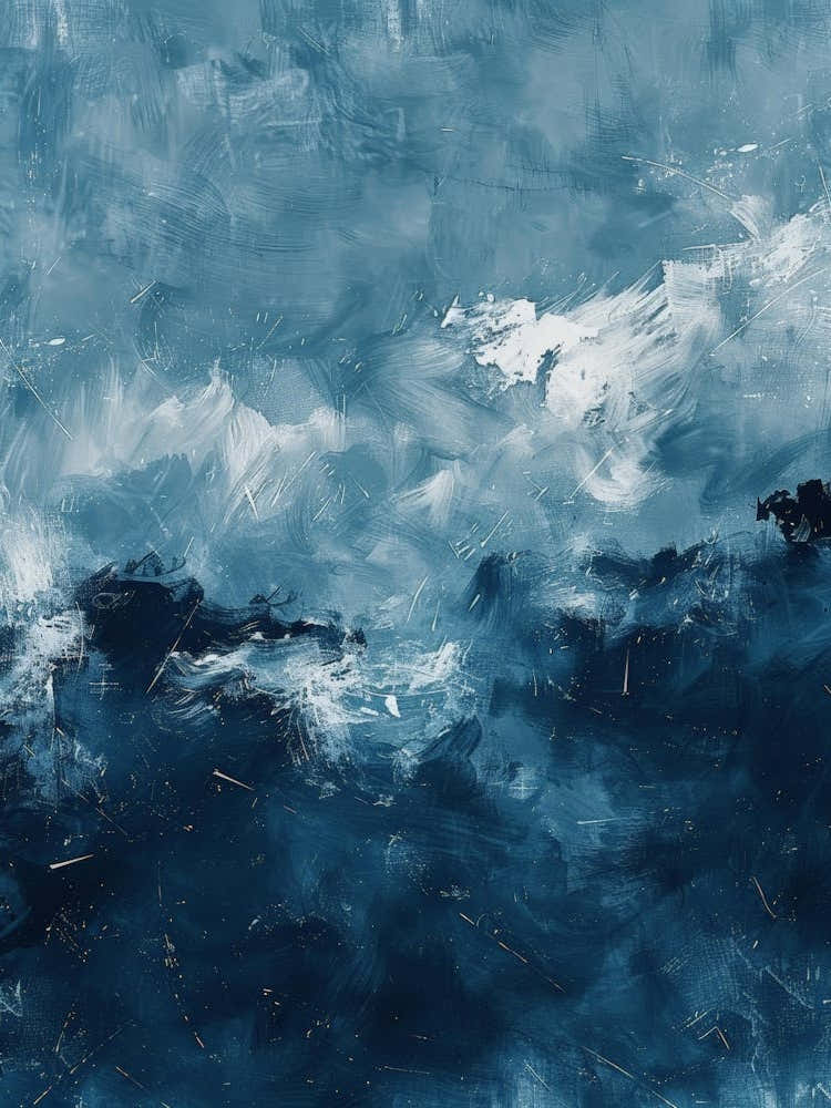 Blue Sea Canvas Print