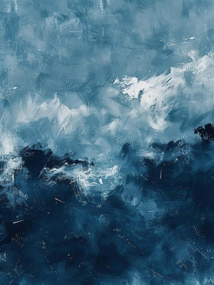 Blue Sea Canvas Print