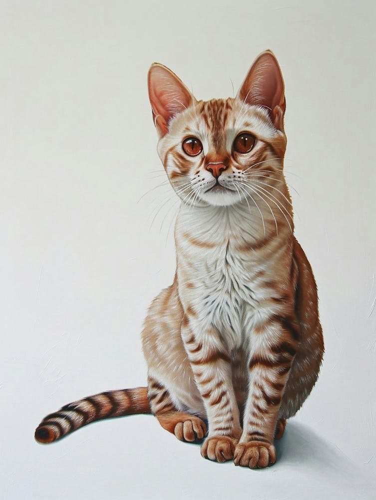 Japanese Bobtail Cat Painting 4