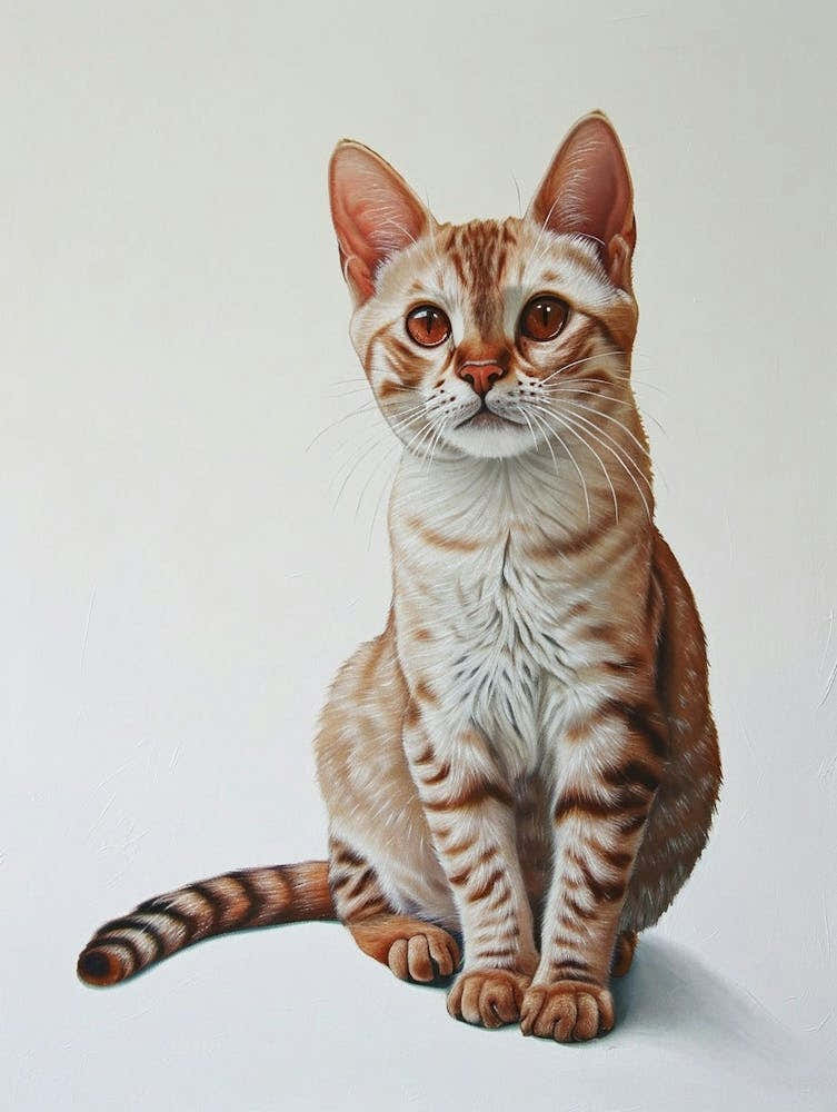 Japanese Bobtail Cat Painting 4