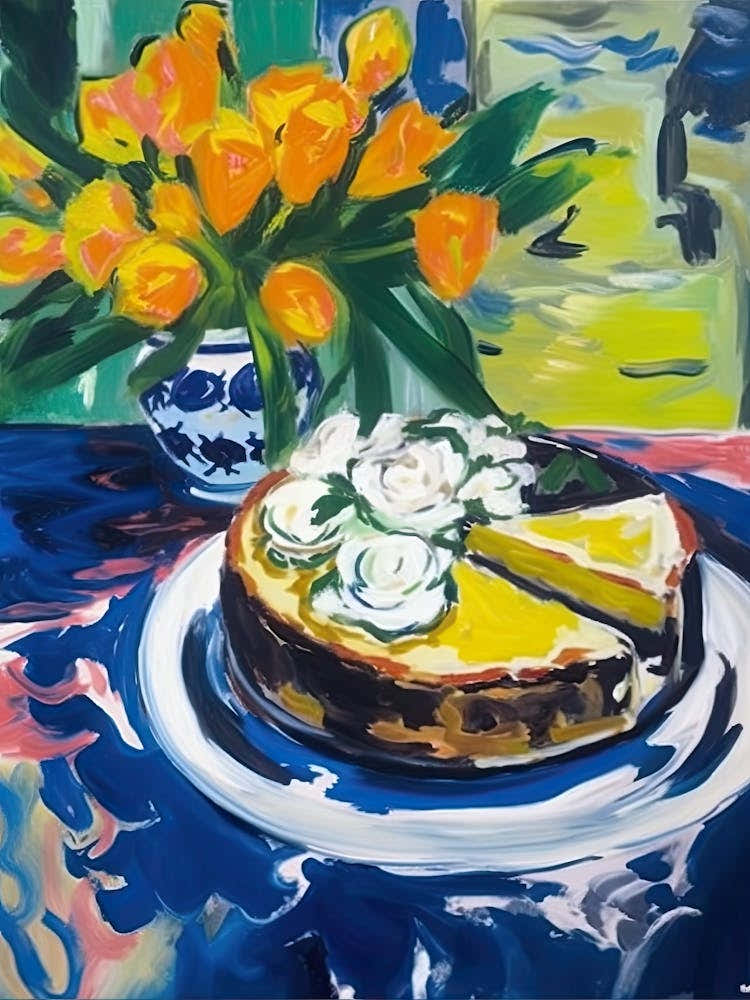 Key Lime Cheesecake Painting 2