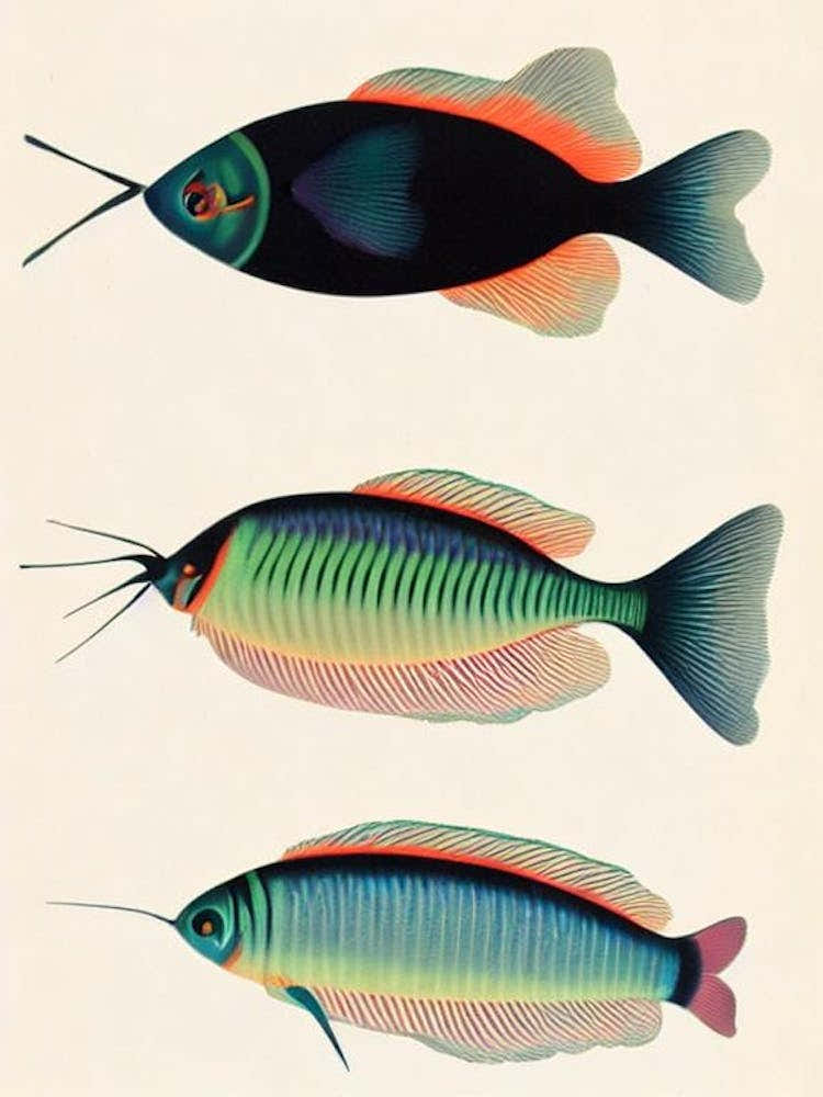 Zooplankton Vintage Poster