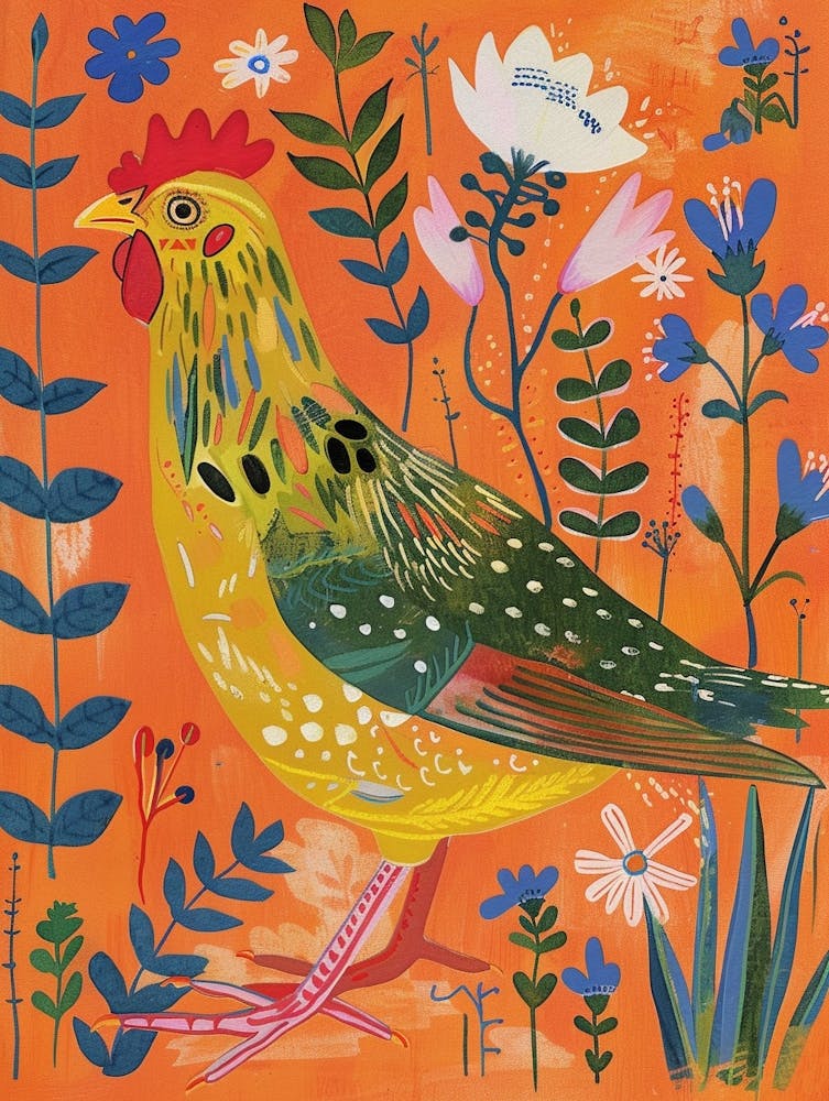 Spring Birds Chicken 6