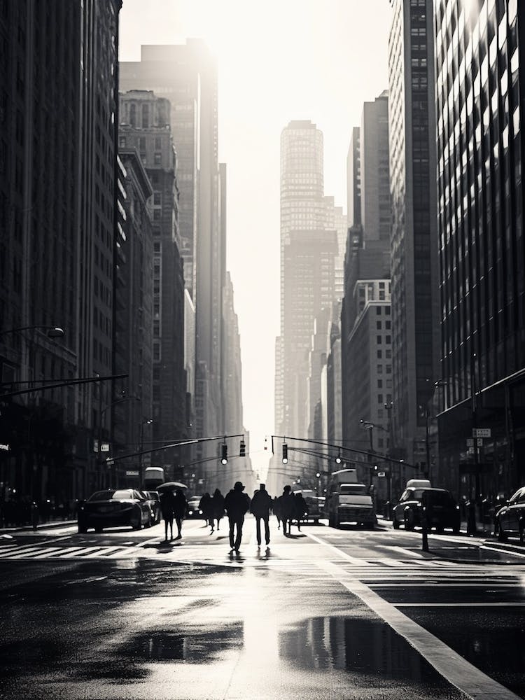 New York City Black And White Analogue Photograph 3