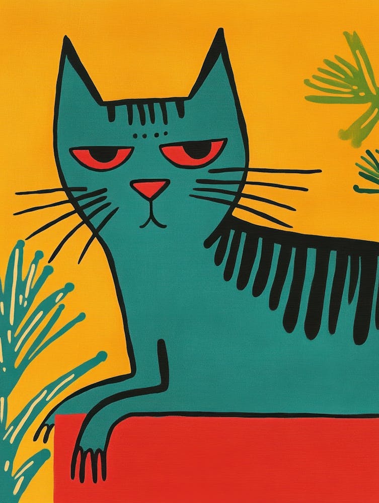 Cat On A Tree