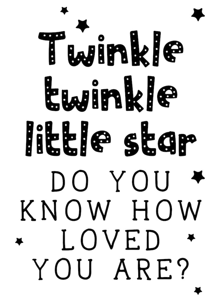 Twinkle Little Star Black 1