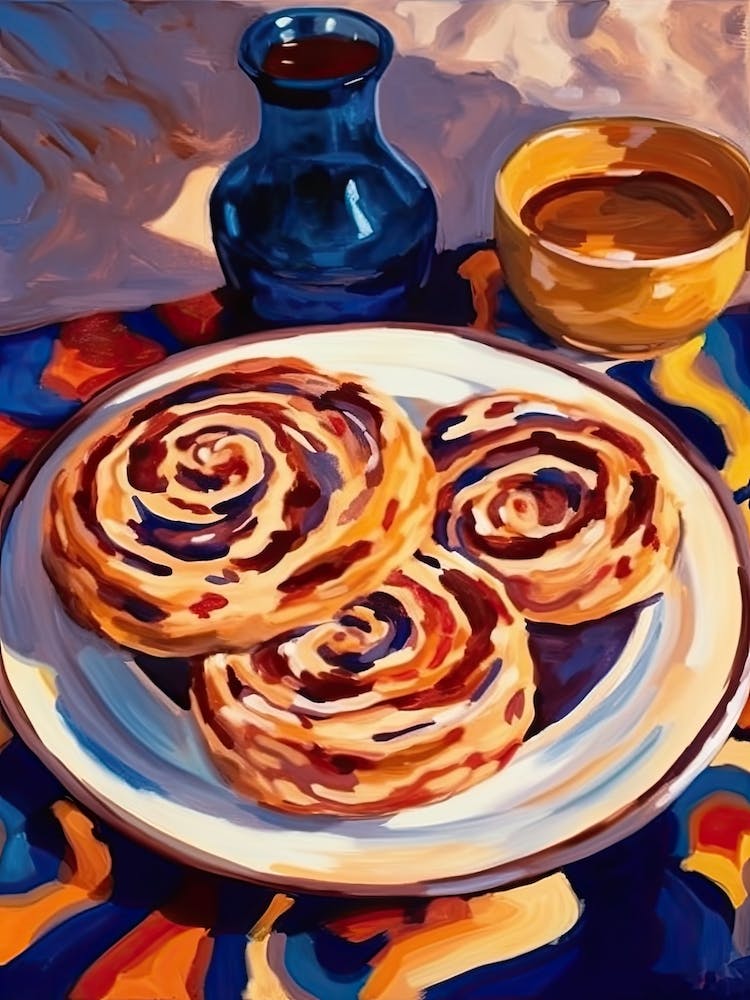 Cinnamon Roll Painting 7