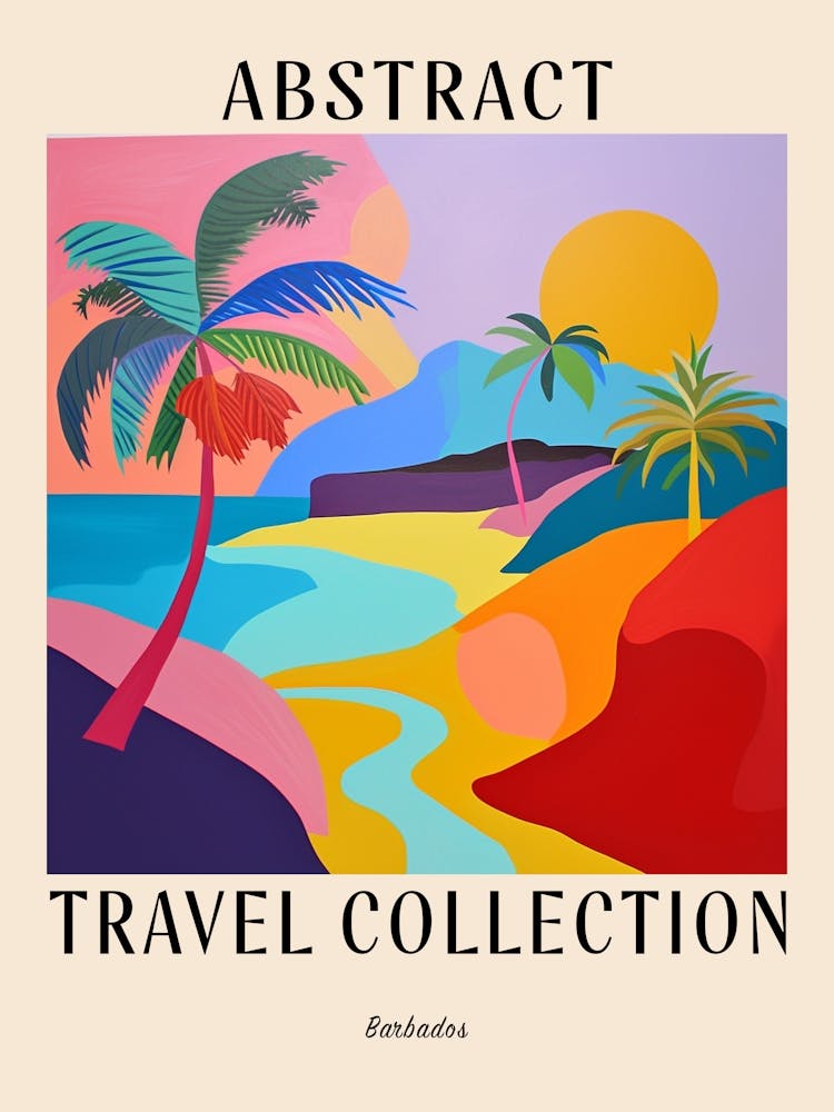 Abstract Travel Collection Poster Barbados 4