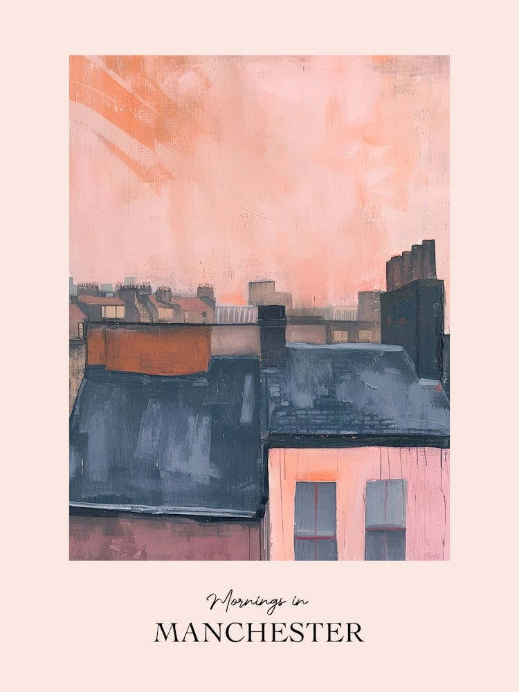 Mornings In Manchester Rooftops Morning Skyline 2