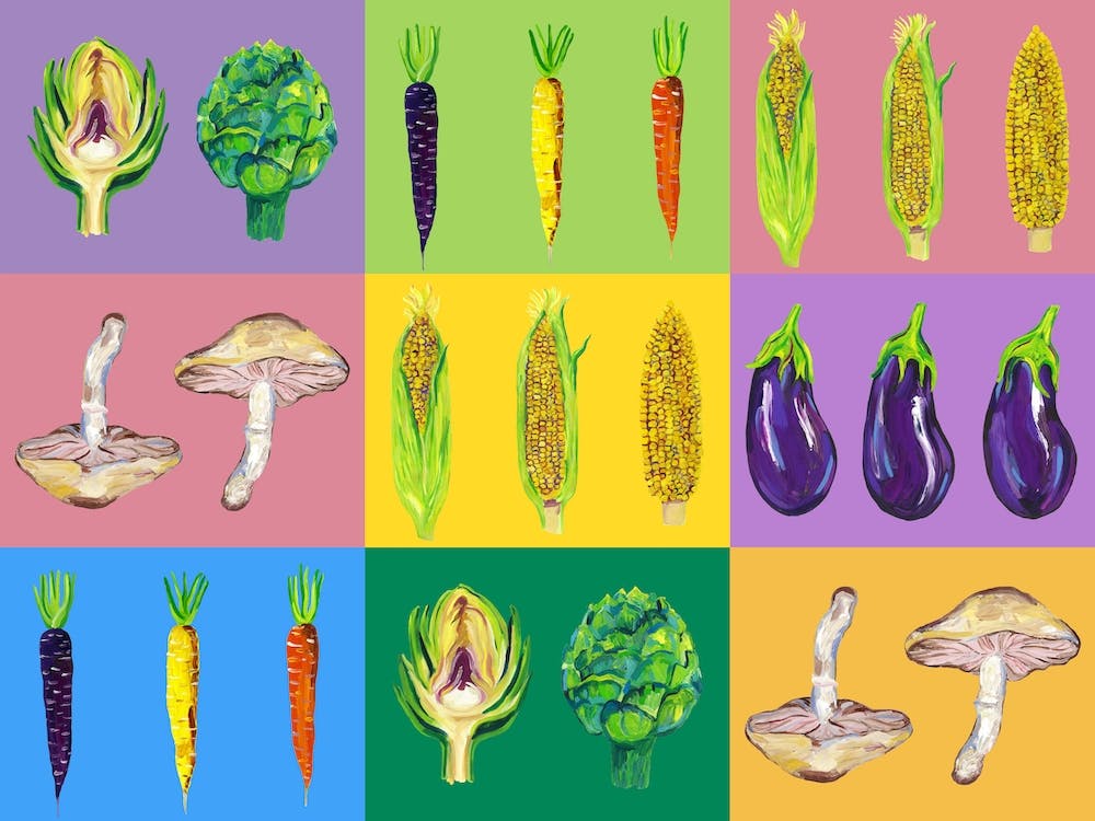 Vegetable Pop Art