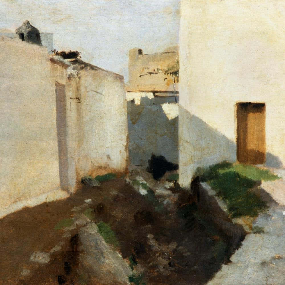 White Walls In Sunlight Square