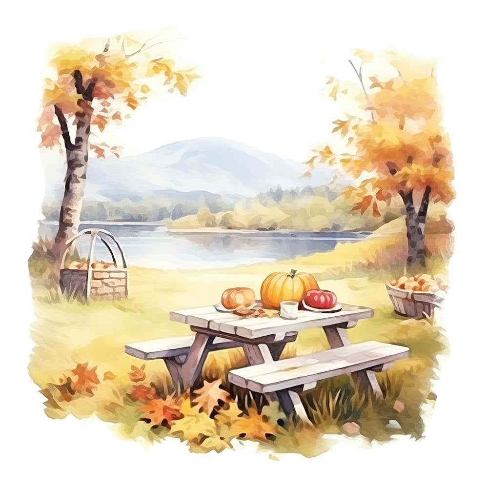 Autumn Picnic Table 5