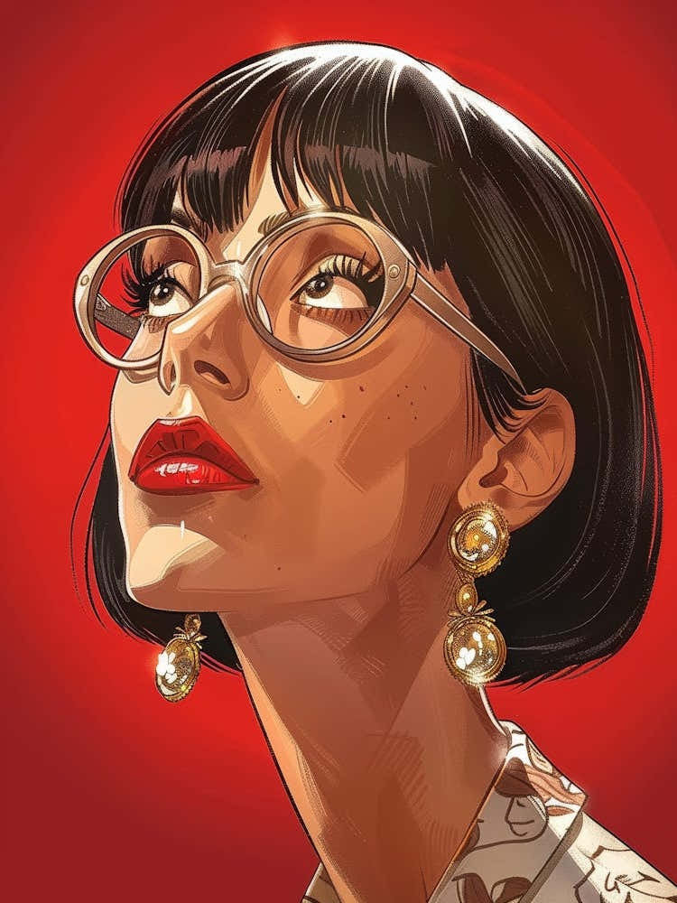 Woman With Glasses 2