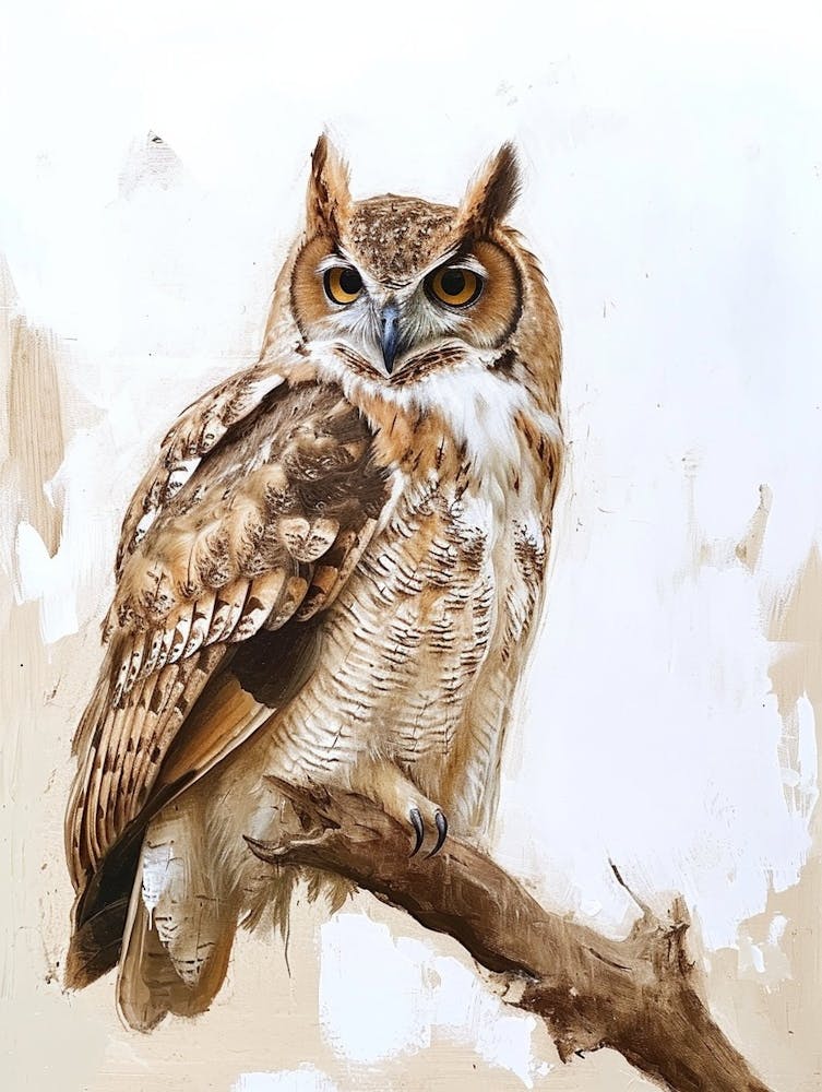 Philipine Eagle Owl Painting 2
