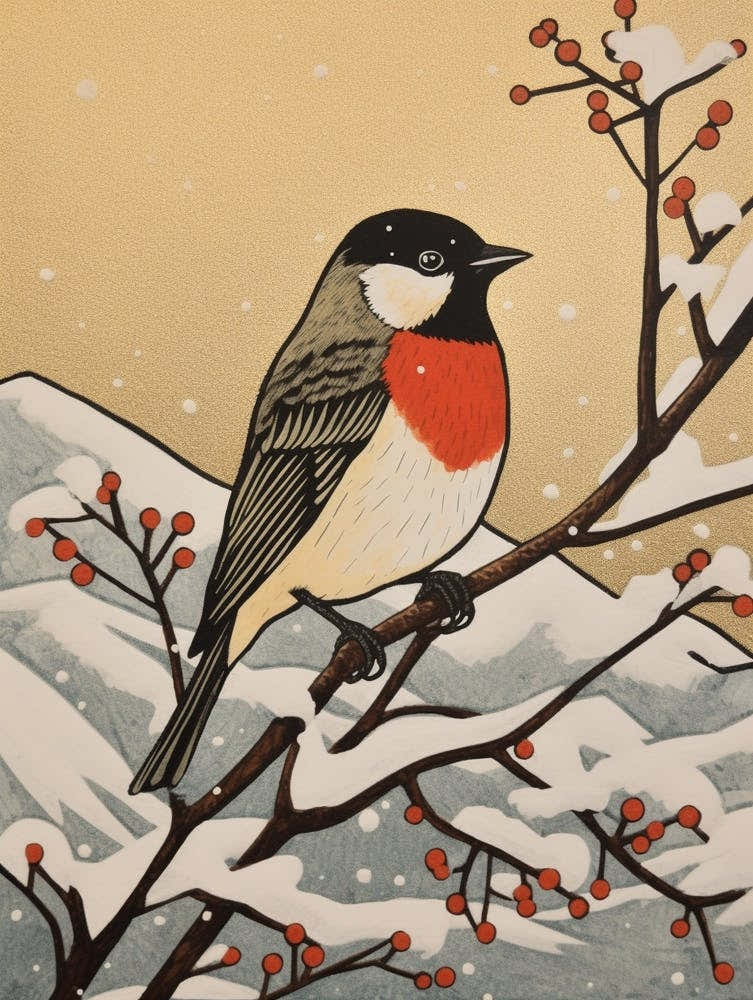 Bird Illustration Cowbird 1