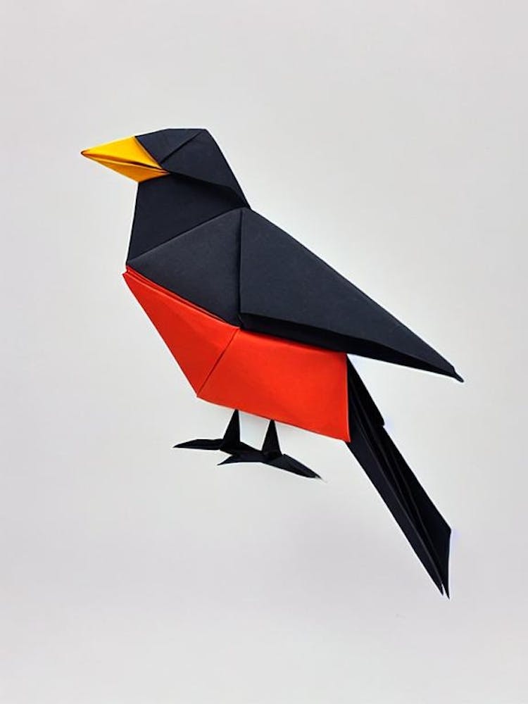 Crow Origami Bird