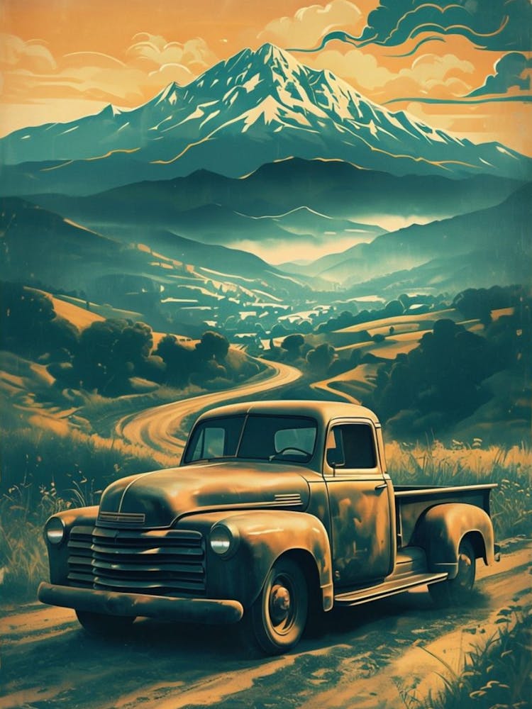 Old Truck In The Mountains 1