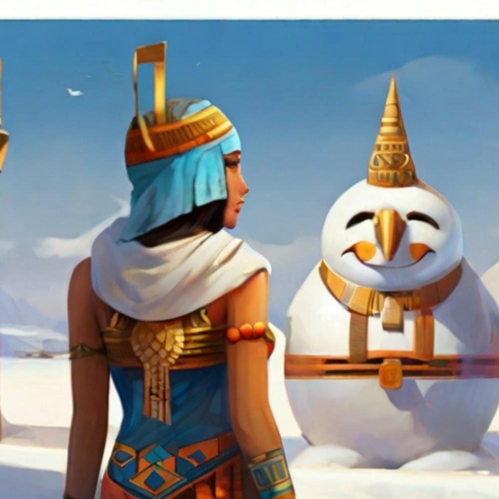 Egyptian Snowman
