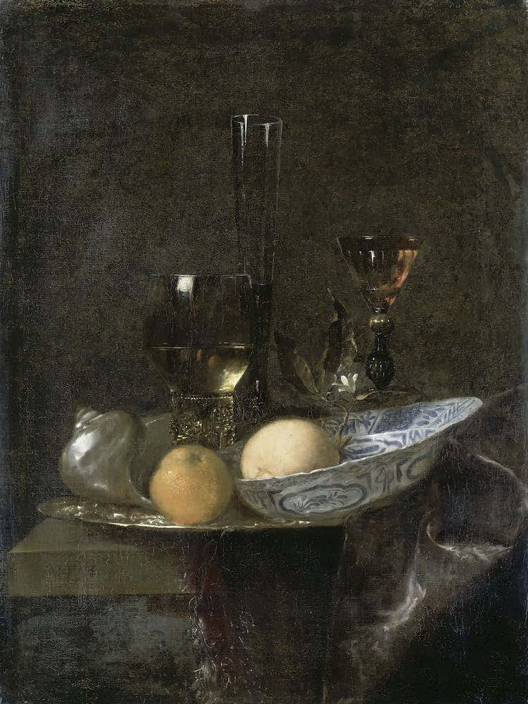 Still Life With Lemons And Glasses