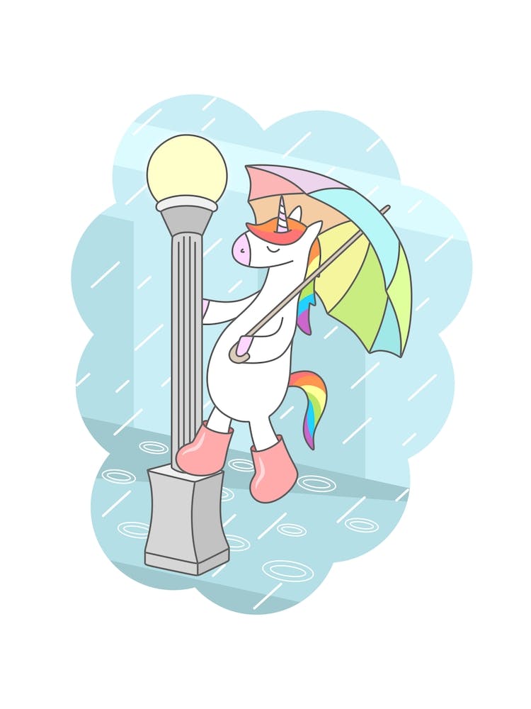 Unicorn Singin In The Rain