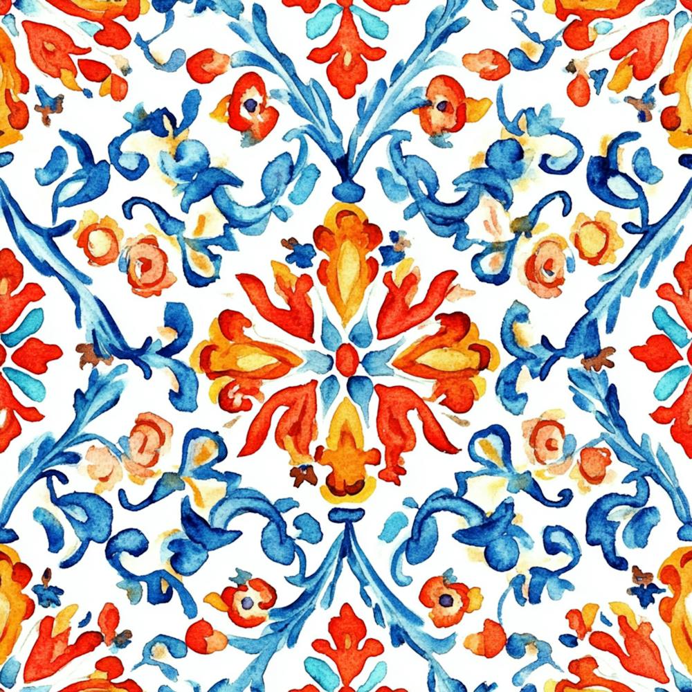 Watercolor Mandala Patterns 8