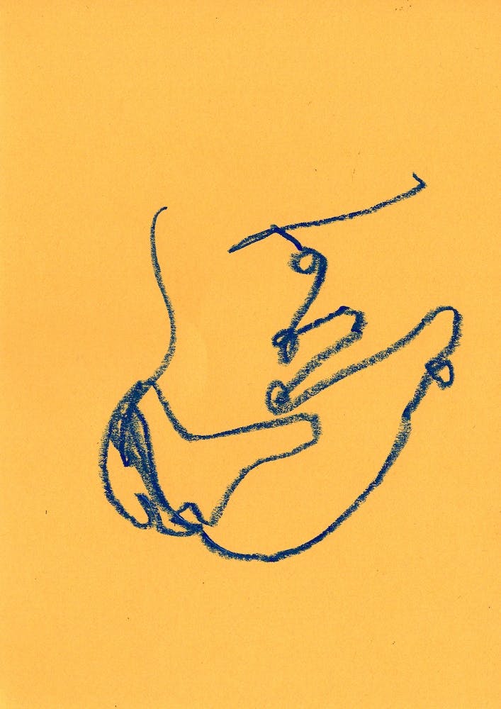 Summer Blue Woman Line