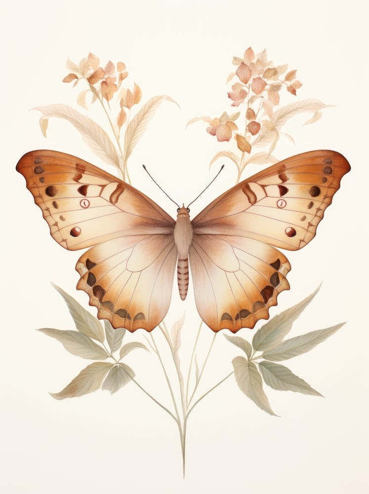 Butterfly On A Flower