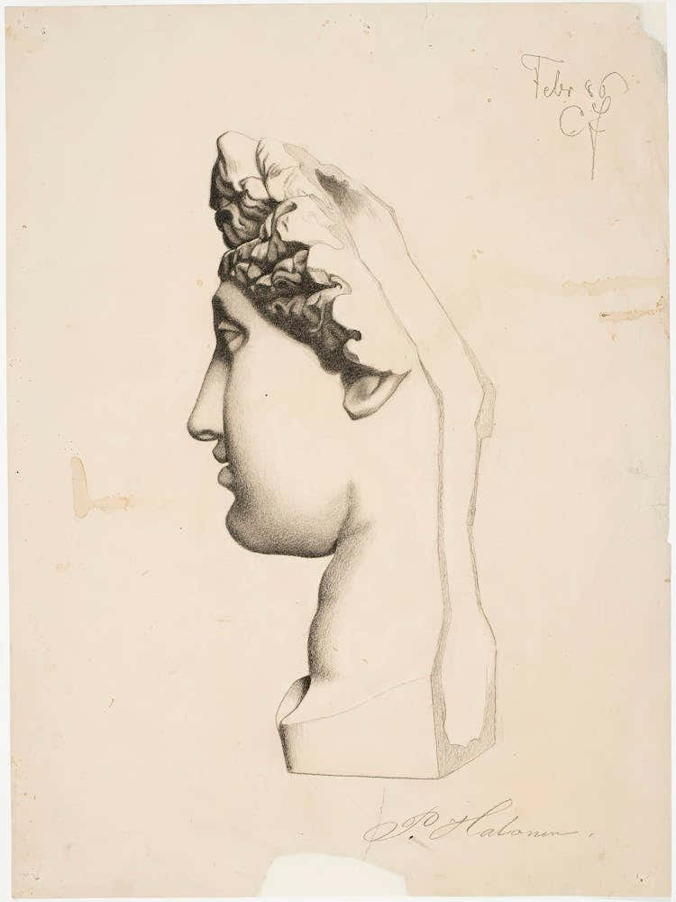 Female Head (1886), Pekka Halonen