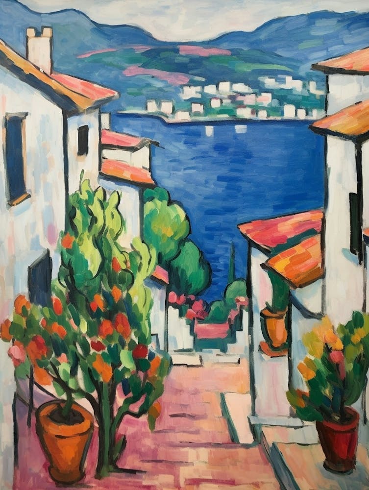 Lake Como Italy 1 Fauvist Painting