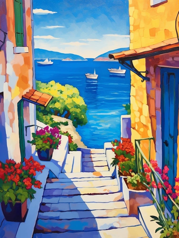 Korcula Croatia 2 Fauvist Painting