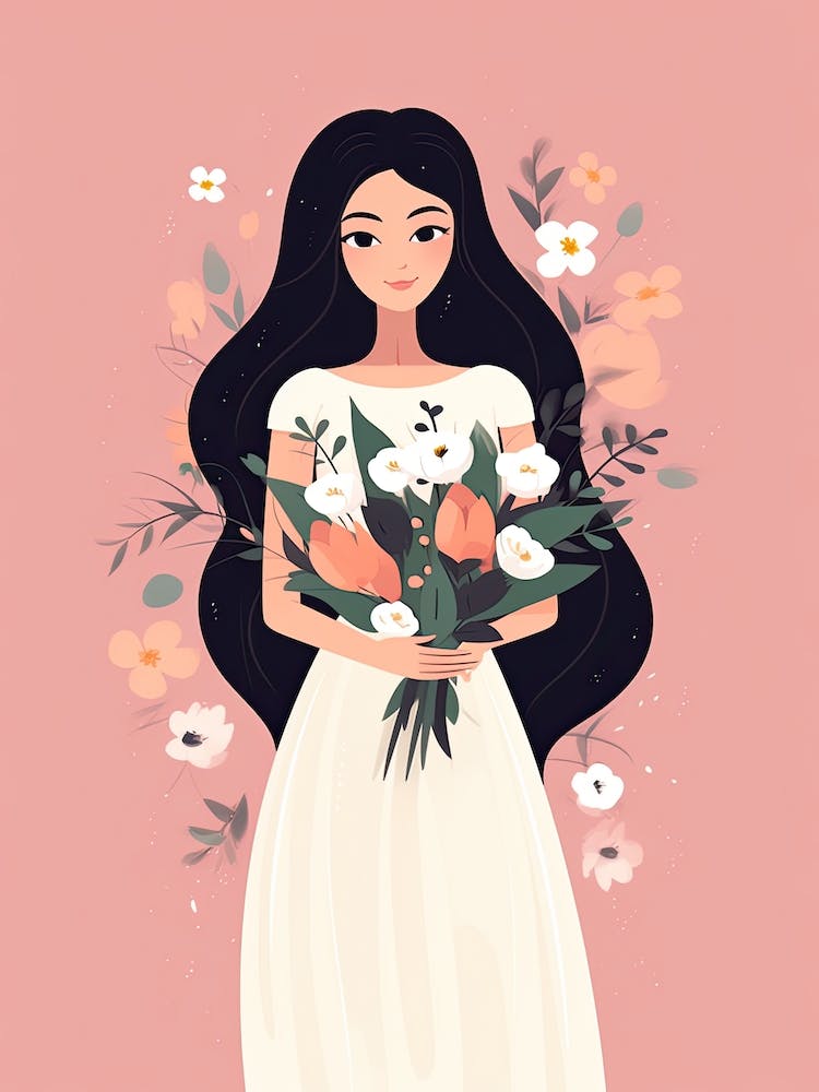 Bloom Body Art Bride With Flowers