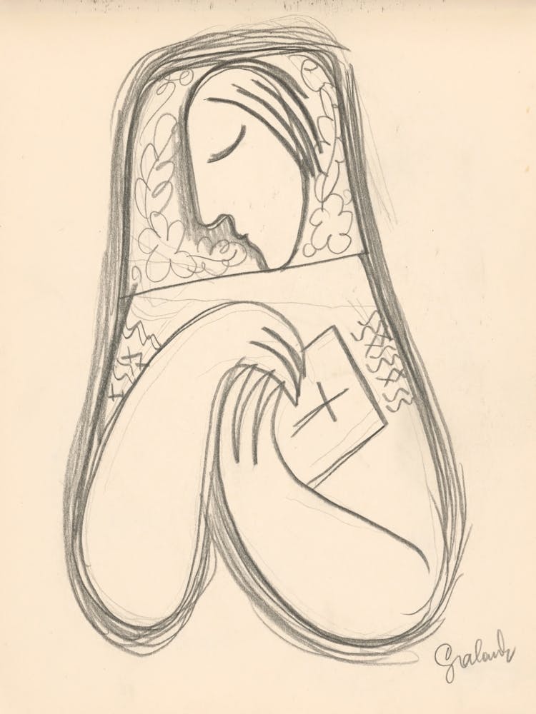 A Woman With A Prayer Book, Mikuláš Galanda