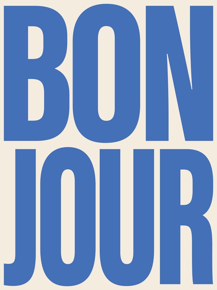 Bonjour - Blue