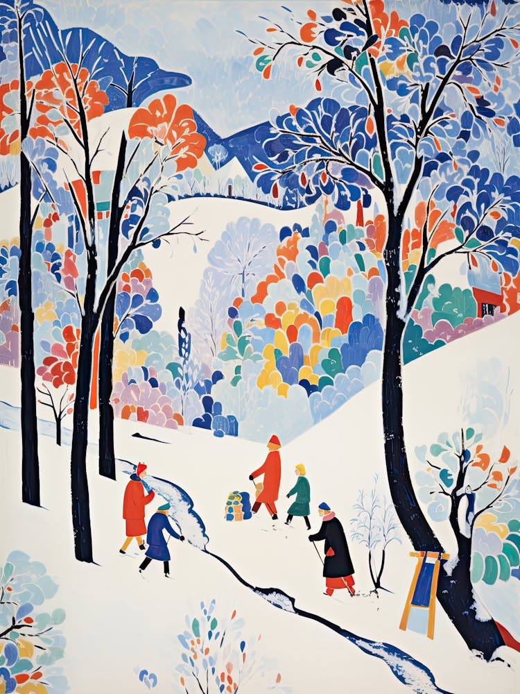 Winter Snow Moscow   Russia Snow Illustration 2