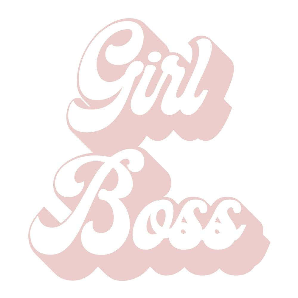 Girl Boss Retro Font Square