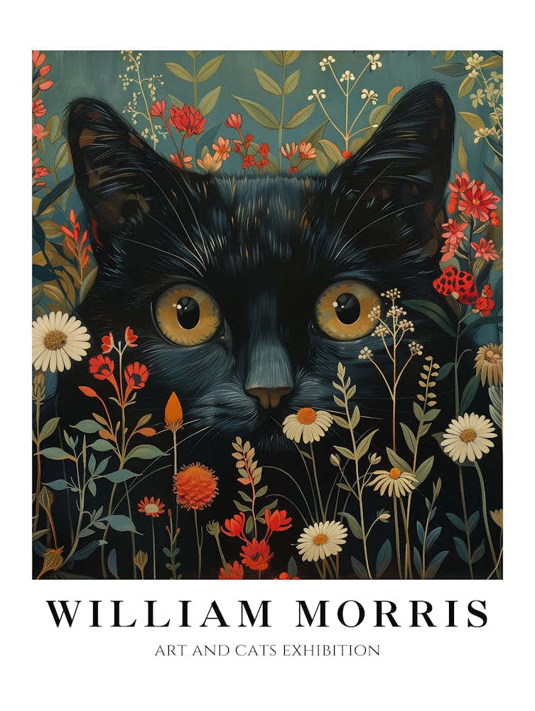 Peekaboo Cat William Morris