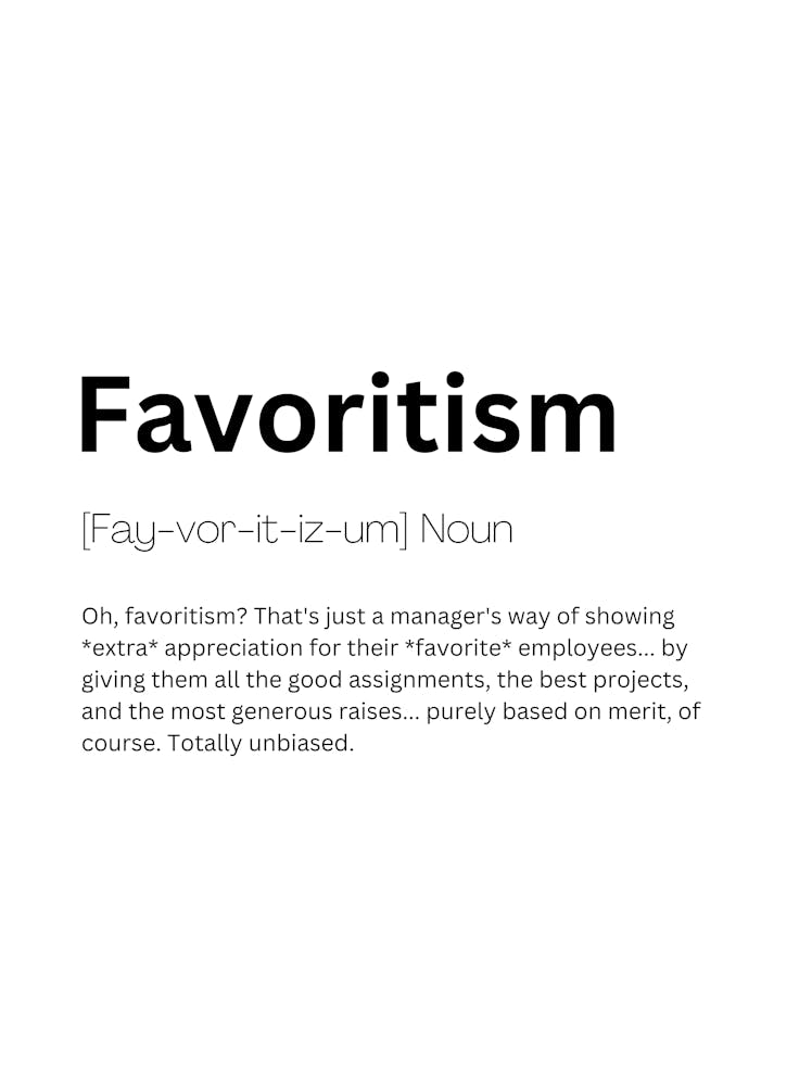Favoritism Definition Meaning