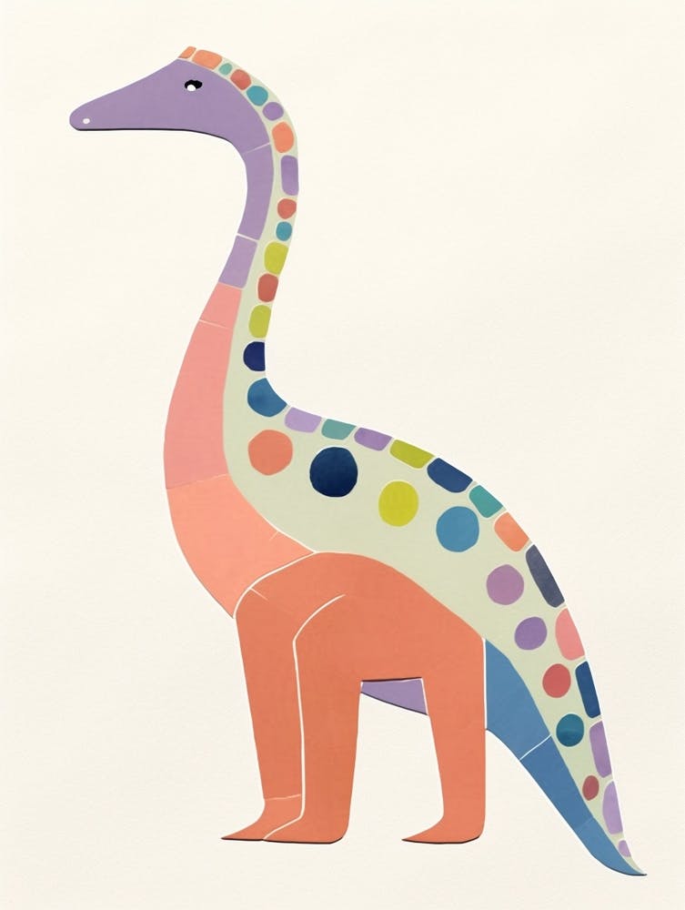 Nursery Dinosaur Art Diplodocus 1