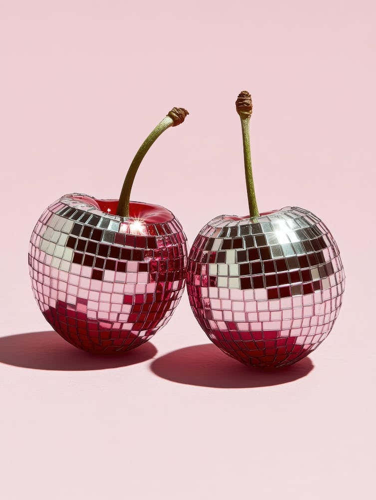 Cherries With Disco Balls 1