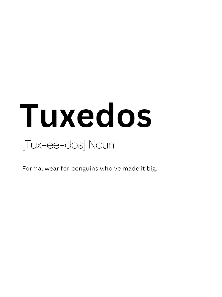 Tuxedos Definition Meaning