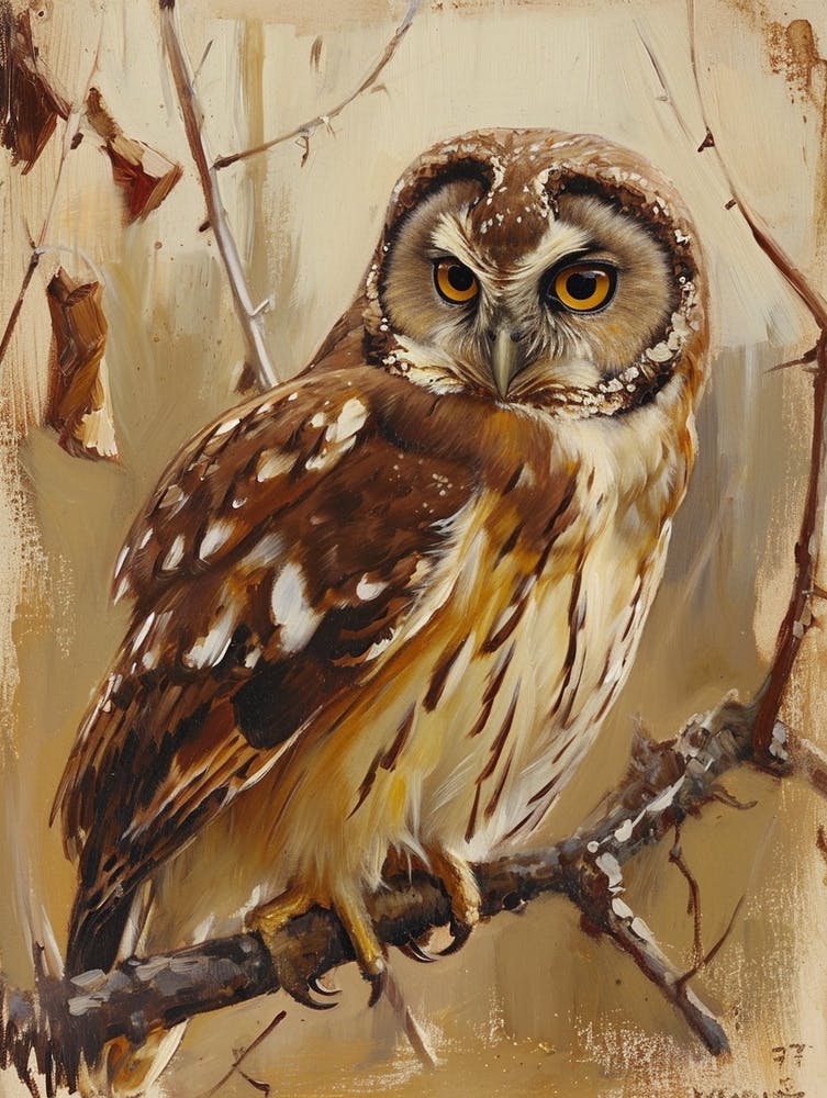 Australian Masked Owl Painting 9