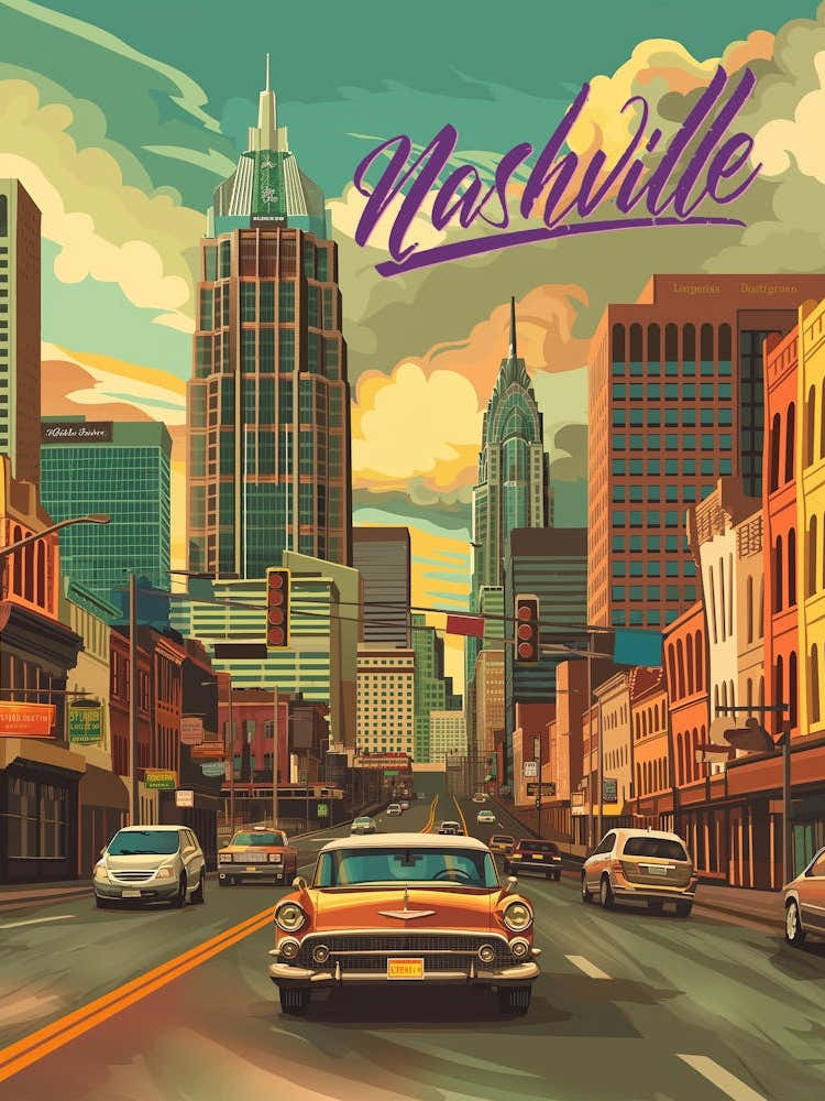 A Travel Poster Nashville2 Small