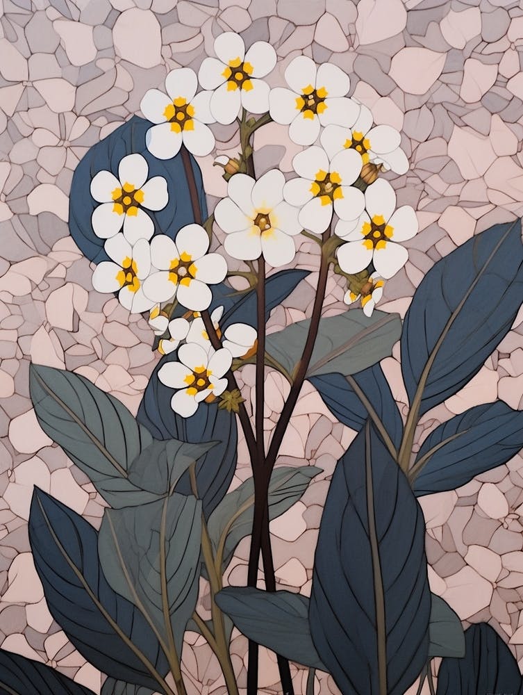 Flower Illustration Forget Me Not Flower 4