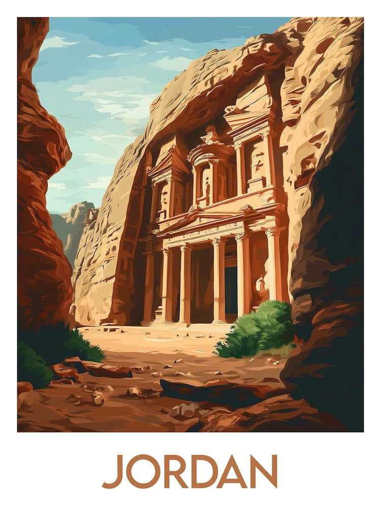 Affiche de voyage Jordan