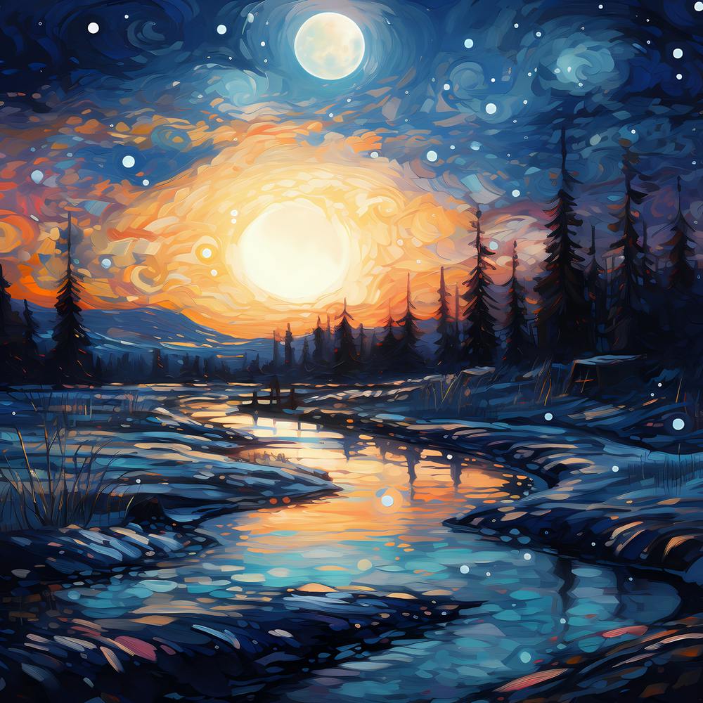 Nostalgic Holiday Brushstrokes