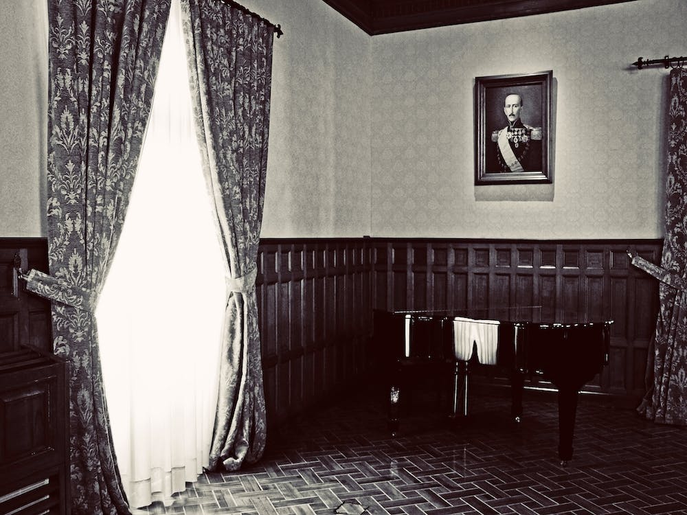 Piano Portrait Sepia